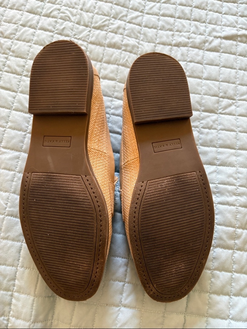 Kelly & Katie Natural Woven Penny Loafers - Picture 9 of 9